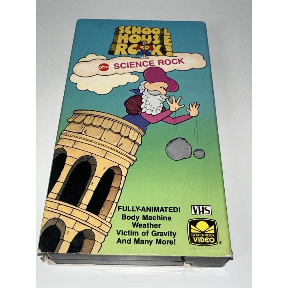 School House Rock! Science Rock (VHS, 1987) •ABC• Golden Book Video